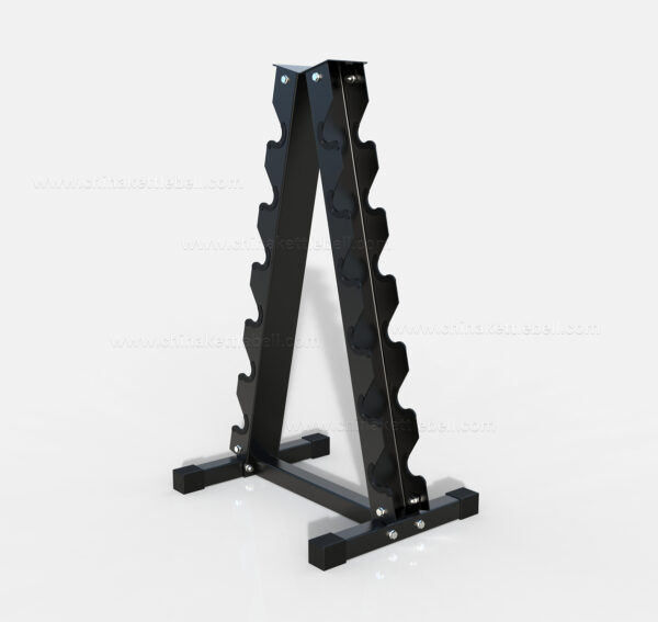 Juego de Mancuernas de 5 - 30lb + Rack triangulo + Mat - Imagen 2