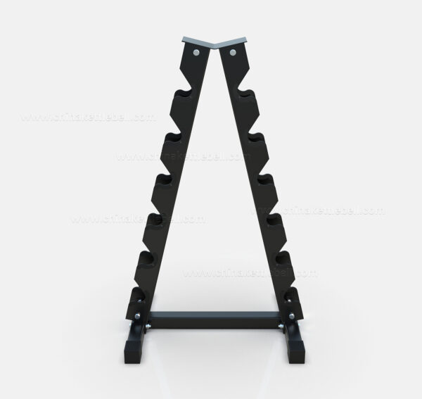 Juego de Mancuernas de 5 - 30lb + Rack triangulo + Mat - Imagen 4