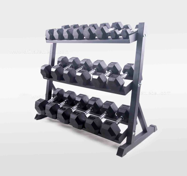 Juego de pesas 5 -30lb + Rack 3 niveles + Mat