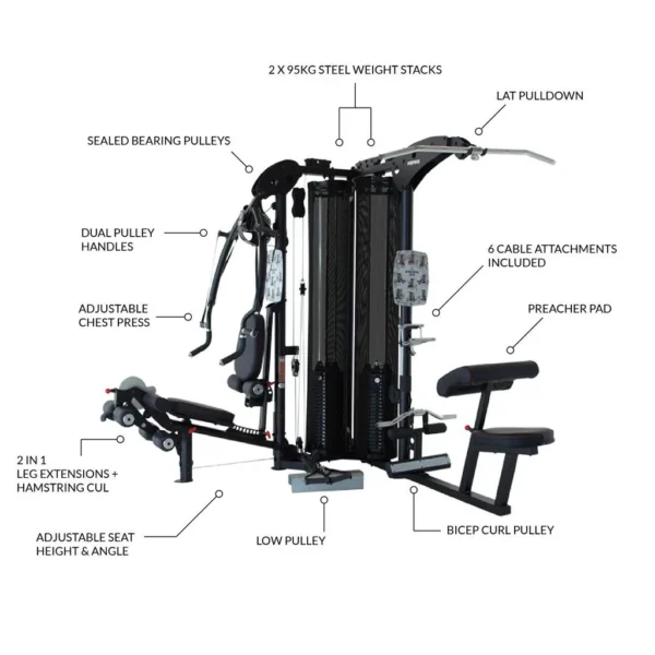 Home Gym M5 + Leg press - Imagen 2