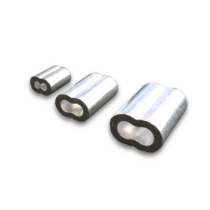 Compresión de Aluminio para cable 1/4